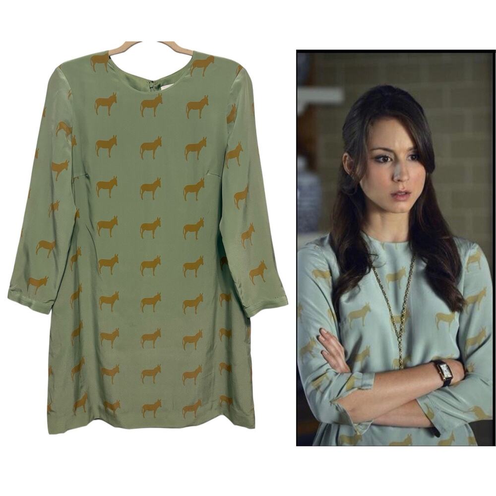 Charlotte by Charolette Taylor Dress Size 10 Silk Donkey ASO Pretty Little Liars